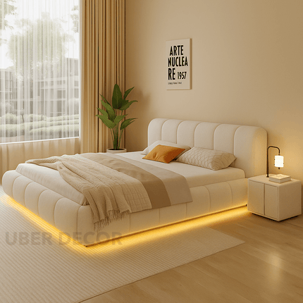 Glowrest LED Bed – Contemporary Floating Platform Design