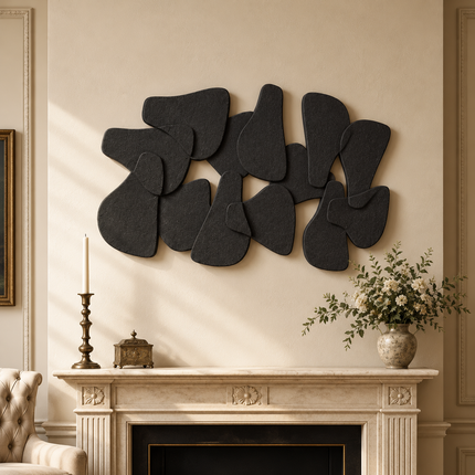 Petal Cluster Organic Modern Wall Art – Floral Sculpture for Living Room