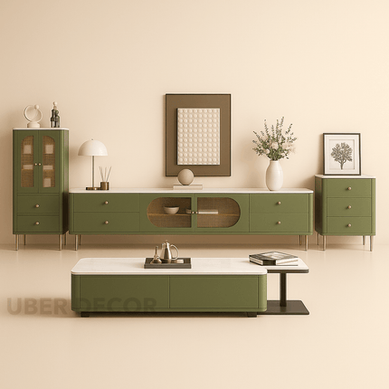 Avila Verde – Modern TV Cabinet, Nordic Inspired Media Console