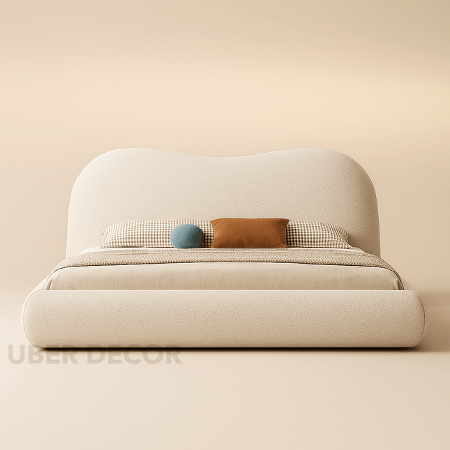 Drowse Curve Minimal Bed – Wabi-Sabi Modern Bedroom Essential