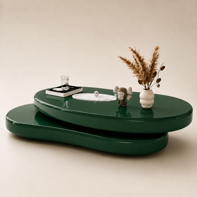 Clyde Fold Forest Green High Gloss End Table – Ready to Dispatch Nordic Accent Table