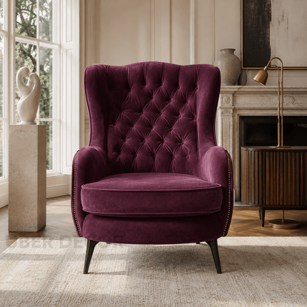 Tovin Tufted Wingback Accent Chair – Modern Classic for Bedroom
