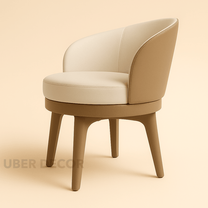 Stella Arco – Italian Minimalist Optional Swivel Dining & Vanity Chair with Nordic Armrest Design