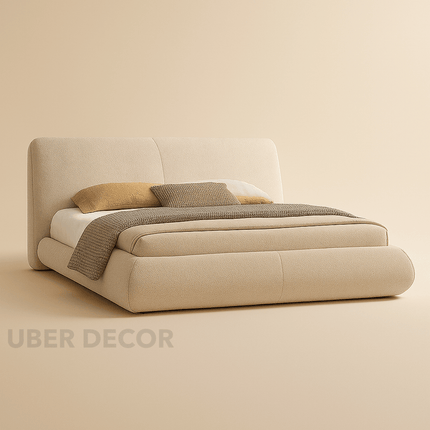 Moonlit Drift Curved Storage Bed – Contemporary Bedroom Essential