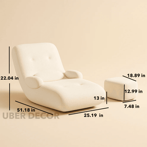 CALMARA – Modern Rocking Recliner Lounge Chair for Living Room, Balcony & Cozy Home Corners - Uber Decor