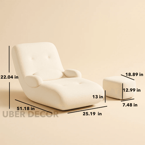 CALMARA – Modern Rocking Recliner Lounge Chair for Living Room, Balcony & Cozy Home Corners - Uber Decor