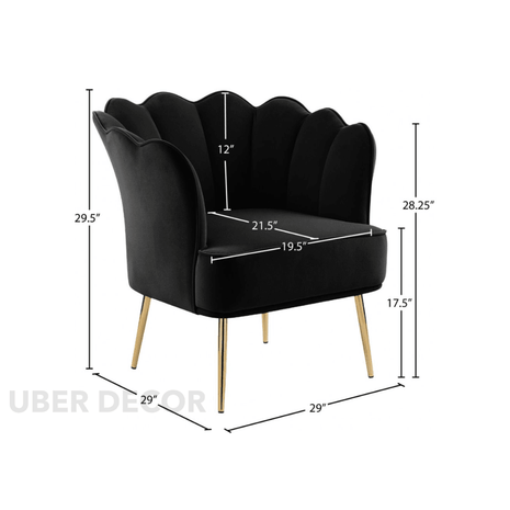 LuxeWide Wide Barrel Chair – Accent Chair for Dining Room, Bedroom or Living Room Relaxation - Uber Decor