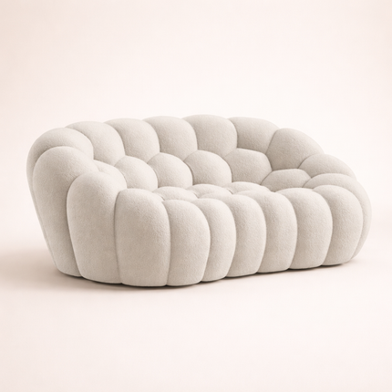 Bubble Design Living Room Sofa – Luxury Modern Curved Lounge for Minimalist Interiors