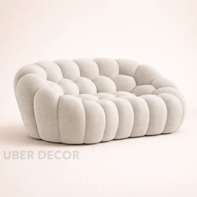 Bubble Design Living Room Sofa Luxury Modern Curved Lounge for Minimalist Interiors