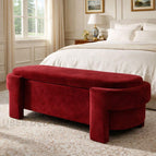 Wine Red Suede Velvet