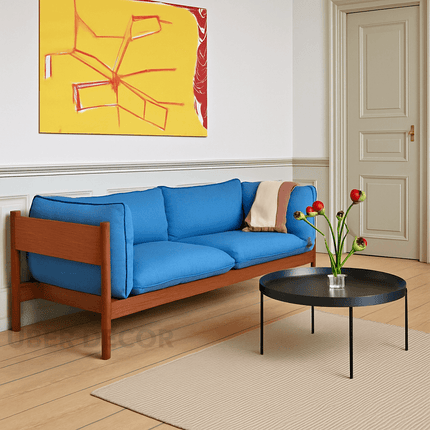 Kingman Mid-Century Modern Sofa Minimalist Wooden Frame Couch for Living Room