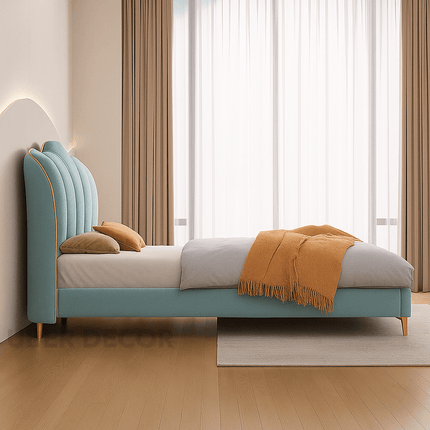Dreamy Wave Curved Modern Bed – Sculptural Bedroom Statement