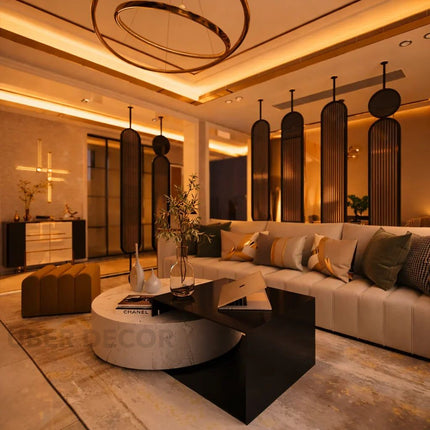 ARIN Fluted Glass Room Divider for Modern Residential Interiors
