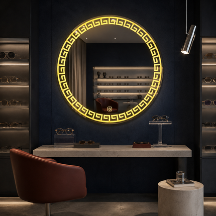 Miranova Venetian Led mirror- 3-colour front lit or backlit touch button led frameless bathroom vanity mirror