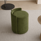 Olive Green Suede Velvet
