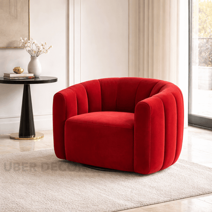 Serenity Curve – Mid-Century Modern Japandi-Inspired Lounge Chair