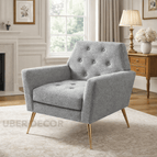 Light Grey Textured Boucle