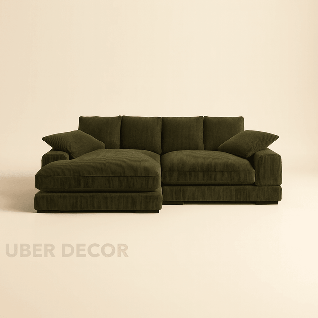 Largo Sectional Sofa Couch with Lounger Modern Contemporary Luxury Furniture for Living Room