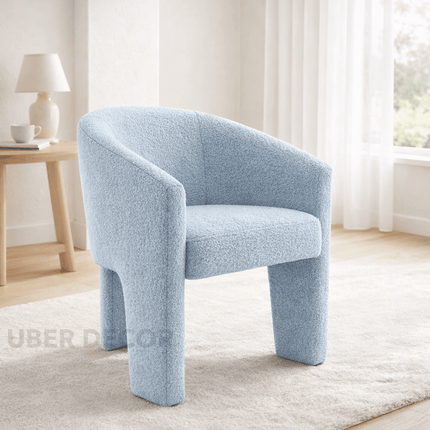 Arvo Modern Side Chair Custom Crafted Minimal Form with Rounded Silhouette Ideal for Dining Room Bedroom or Lounge Space