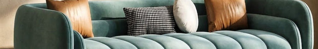 Andorra Luxury Modern Channel Tufted Sofa with Curved Backrest Customisable Designer Couch for Luxury Apartments