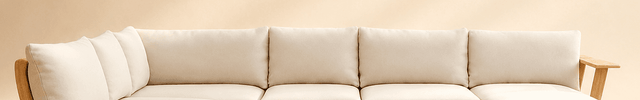 Nairobi Sectional Sofa with Chaise Modern Japandi Solid Wood Frame Sofa