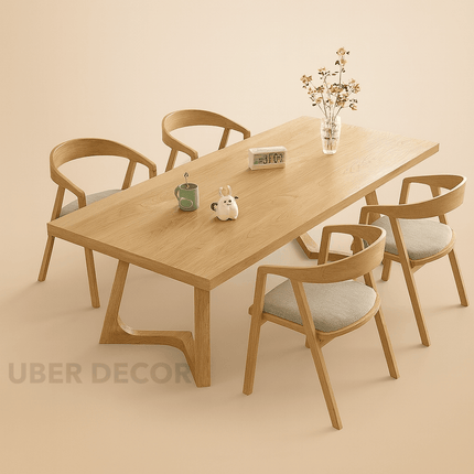 Havenwood Scandinavian Modern Dining Set – Minimalist Craftsmanship for Inviting Spaces