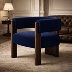 Midnight Navy Suede Velvet