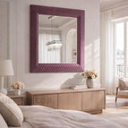 Plum Mauve Suede Velvet