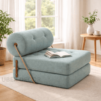 Warm Muted Aqua Jute-Linen