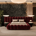 Maroon Suede Velvet