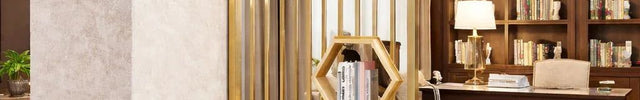 HEXORA Stainless Steel Room Divider For Living Room Bedroom Dining Area Home Office Modern Metal Room Partition With Shelves
