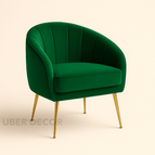 Deep Emerald Green Suede Velvet