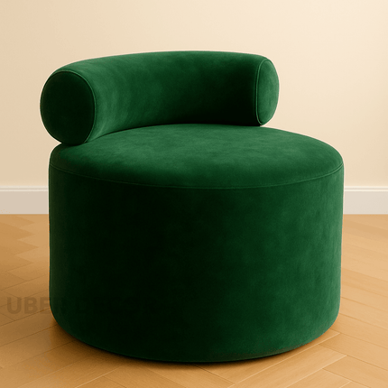 CozyLuxe Wool Ottoman - Versatile Lounge Ottoman Stool Chair - Contemporary Entryway Shoe Bench & Minimalist Sofa Design