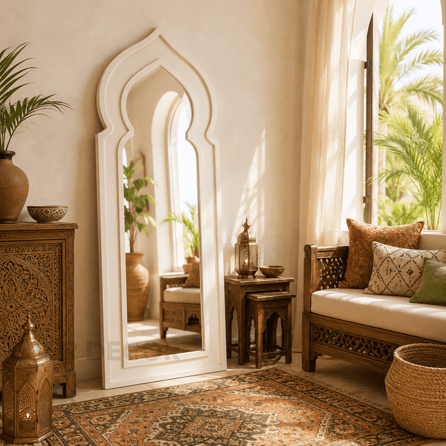 Azaria Architectural Moroccan Arch Mirror – Leaner for Luxury Homes