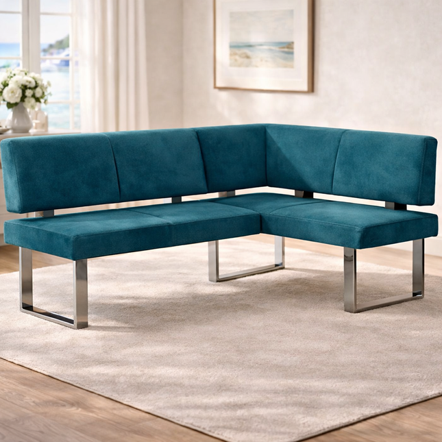 Elementa Edge Modern L Shaped Corner Bench Contemporary Minimal Customisable Seating for Dining Living Lounge and Office Spaces