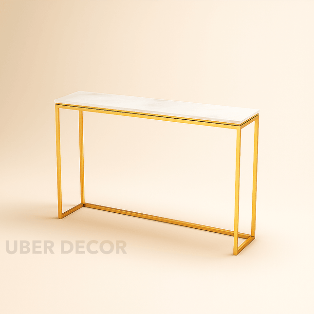 Liora Frame Console Table – Modern Minimalist Metal Console with Sleek Profile for Hallways & Living Rooms