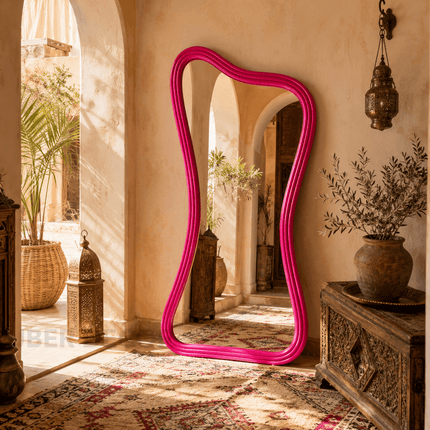 Riad Irregular Full Length Floor Mirror – Decorative Standing Mirror