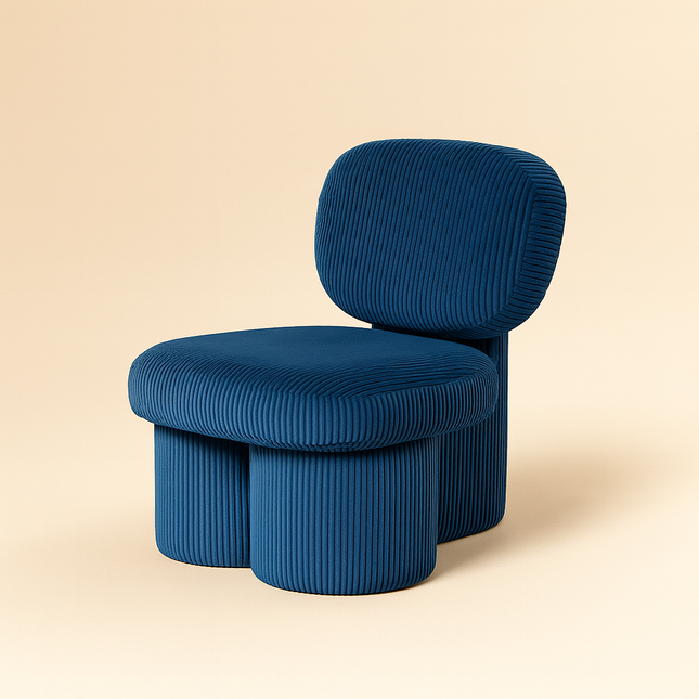 Prism Rest Kids Room Chair Mid Century Modern Scandinavian Inspired Upholstered Fixed Base Creative Chair Living Room and Bedroom
