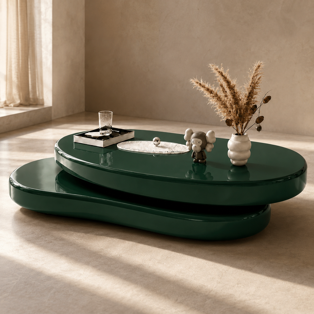 Clyde Fold Forest Green High Gloss End Table – Ready to Dispatch Nordic Accent Table