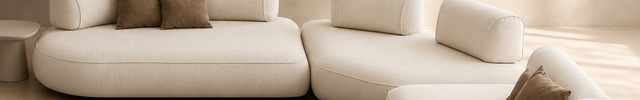 Salvador Modular Sectional Sofa Modern Japandi Curved Sofa Customizable Made-to-Order Living Room Couch