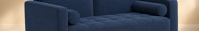 Malta 52" Square-Arm Tufted Loveseat Customisable Mid-Century Modern Sofa