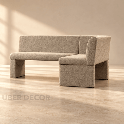 Casa Align Modern L Shaped Corner Bench Minimal Customisable Contemporary Seating for Dining Living Lounge and Office Spaces