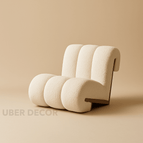 Warm Ivory Fuzzy Boucle