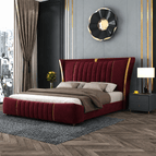 Burgundy Suede Velvet