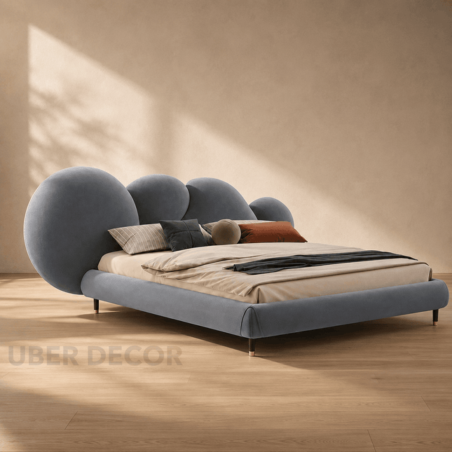 Moon Pebble Dream Bed – Playful Contemporary Bed for Bedroom