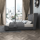 Slate Grey Fuzzy Boucle