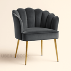 Charcoal Grey Suede Velvet