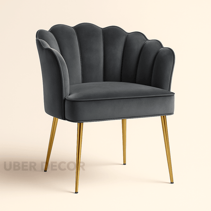 LuxeWide Wide Barrel Chair – Accent Chair for Dining Room, Bedroom or Living Room Relaxation