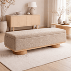 Mushroom Taupe Fuzzy Boucle