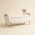 Soft Ivory Textured Boucle